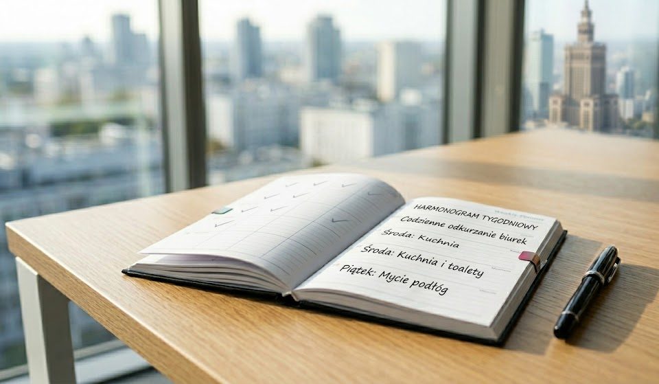 Harmonogram sprzątania biura Warszawa
